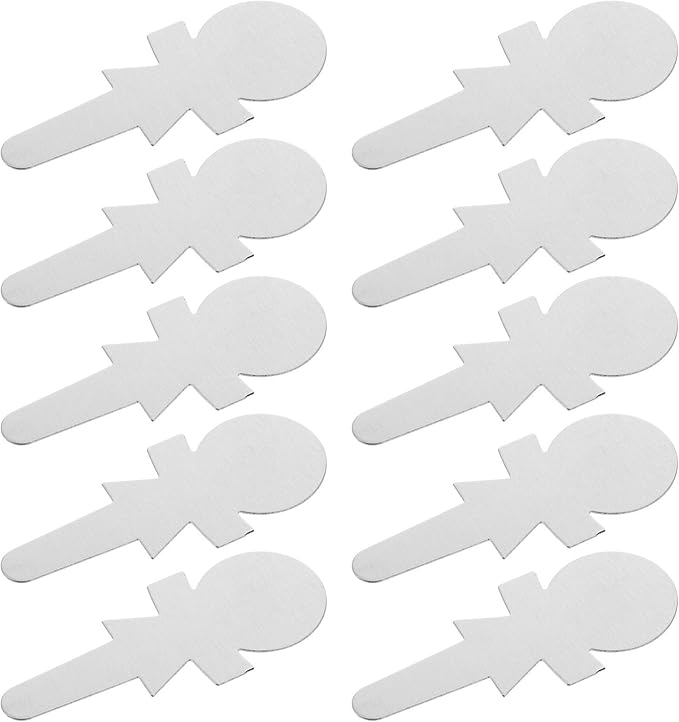 50pcs Metal Plant Label Plants Sticks Tags Gardening Labels Metal Flower Gardening Art Stainless Steel Marking Tags