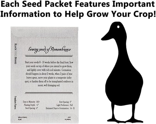 Set of 100 Forget-Me-Not Memorial Seed Packets – Individually Sealed – Non-GMO & Heirloom – Beautiful Tribute to Honor Loved Ones