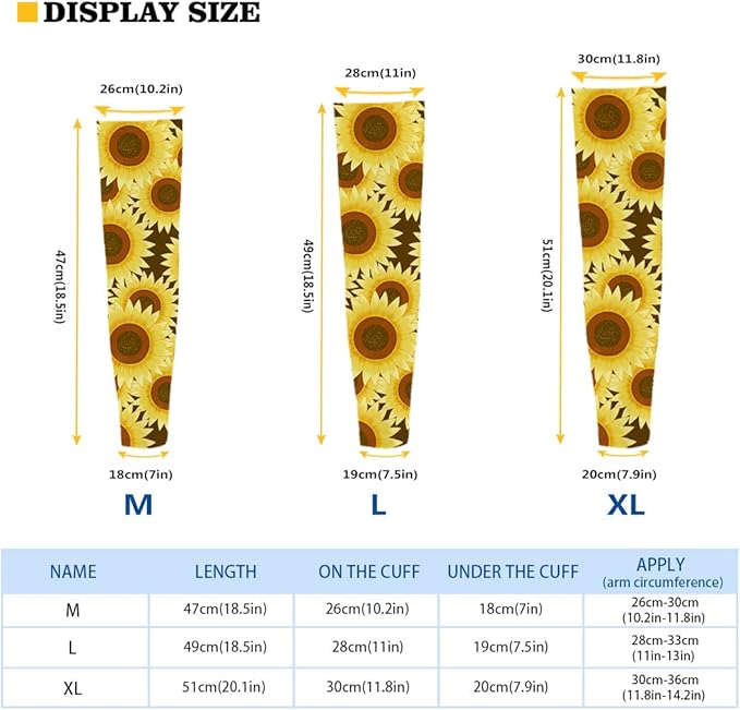 Binienty Unisex Arm Sleeves for Driving, Golf, Cycling, Sports, UV Protector Cooling Arm Sleeves Cover