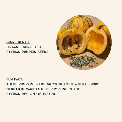 Lark Ellen Farm Sprouted Organic Pumpkin Seeds, Unsalted Raw Pumpkin Seeds Organic, Pepitas, Vegan, Non GMO, Gluten Free, Paleo, and Keto Friendly (14 oz, 3 Pack)