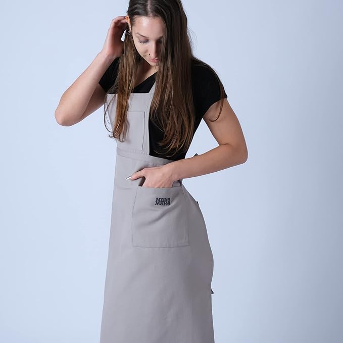 makemake Tools | Split-Leg Waterproof Unisex Pottery Apron for Pottery Artist | Ceramic Coveralls | Claypron | Florist Gown