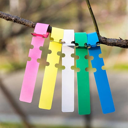 240 Pack Plant Labels Plastic Tree Tags Wrap Ties Hang Tags Tree Marker Blank Labeling Tags for Labeling Trees Bushes Dahlias Stem Clumps Garden Starts Identify Vegetables Potted Plants