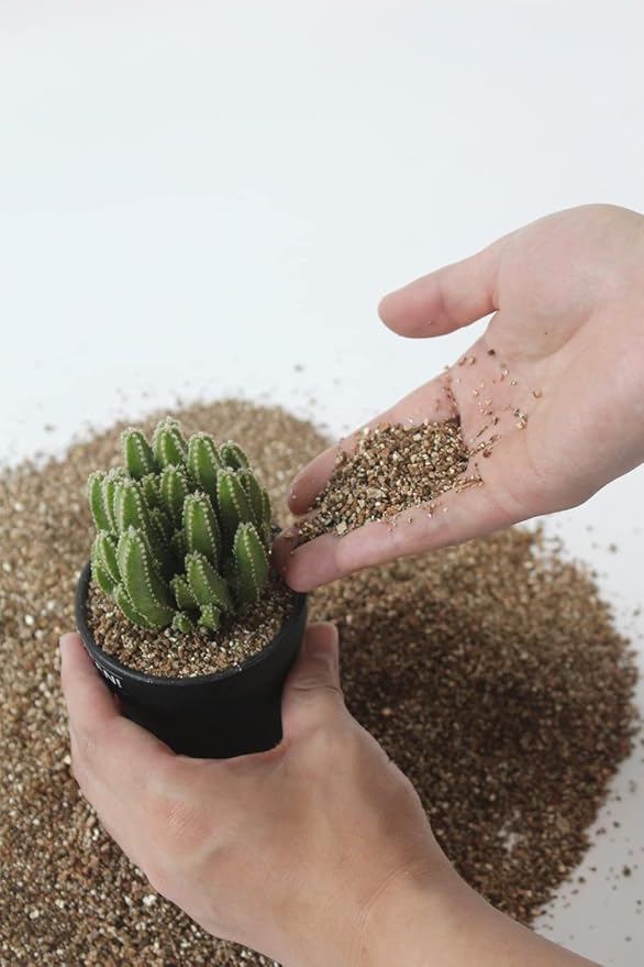 5QT Organic Vermiculite for Plants, Soil for Potted Plants, Coarse Hydroponic for Succulent Orchid Gardening Reptiles