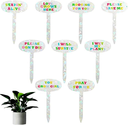 9Pcs Funny Plant Stakes, Plant Markers, Garden Plant Decor, Garden Decor, Plant Accessories, Funny Plant Decor Markers, Plant Lover Gift