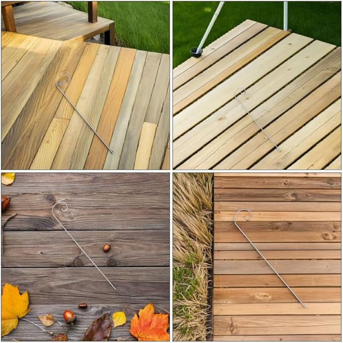 Shepherd Hooks for Outdoor 11.81In Tall Garden Plant Label Hooks Metal Stakes for Hanging Lanterns Signs and Floral Picks