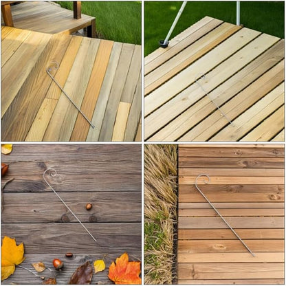 Shepherd Hooks for Outdoor 11.81In Tall Garden Plant Label Hooks Metal Stakes for Hanging Lanterns Signs and Floral Picks