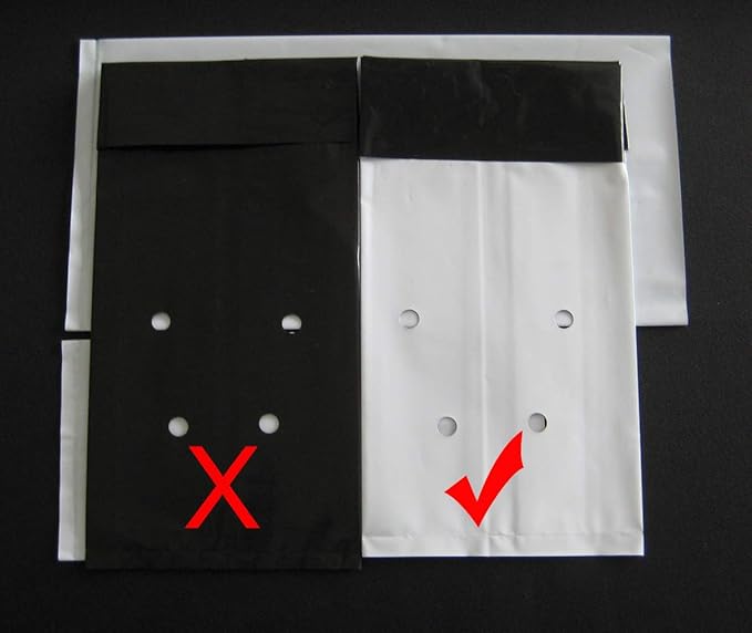 HORTIPOTS Black and White Plastic Grow Bags 1 2 3 Gallon (1 Gallon-Pack of 100)