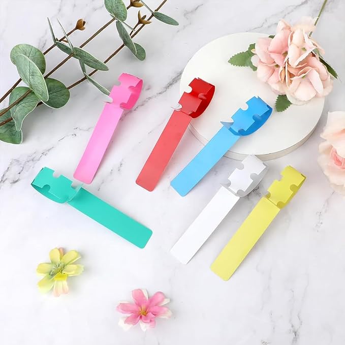 240 Pack Plant Labels Plastic Tree Tags Wrap Ties Hang Tags Tree Marker Blank Labeling Tags for Labeling Trees Bushes Dahlias Stem Clumps Garden Starts Identify Vegetables Potted Plants