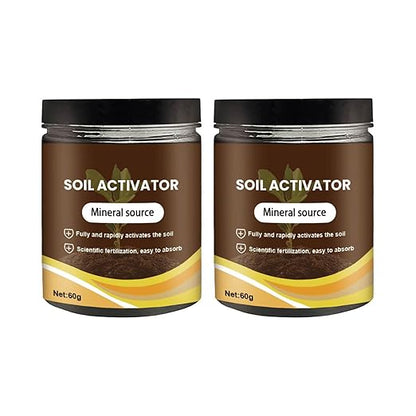 Soil Activated, 2025 Organic Soil Activator & Plant Fertilizer for Raised Garden Beds, Dirt Health Booster, Liquid Fertilizer for Indoor & Outdoor Plants for Raised Garden Beds, Potting Mix (2PC)