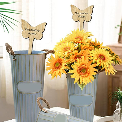Green Decor 30pcs Wooden Bamboo Plant Labels Nursery Garden Flowerpot Plant Sign Inserted Tags Stakes Sticks for Flowers Vegetables Seedlings Chalkboard Signs
