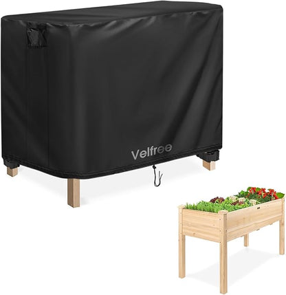 Cover for Raised Garden Bed, 34 x 18 x 30 inch Waterproof Elevated Flower Bed Covers for Winter, Raised Tall Planter Box Cover for Outdoor Protection