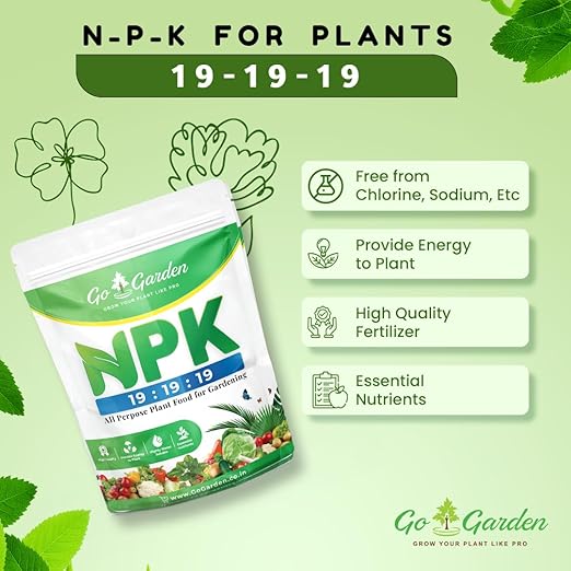 Go Garden Npk 19 19 19 Plant Food Powder for Plants and Gardening Purpose - 400 Gm