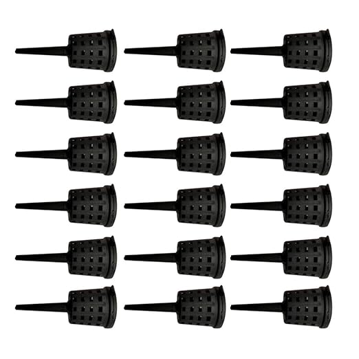 Happyyami 50pcs Bonsai Fertiliser Baskets Plastic Fertilizer Box Fertilizer Basket with Cover Plant Grow Fertiliser Container Box for Bonsai Orchid Flower Garden Tool