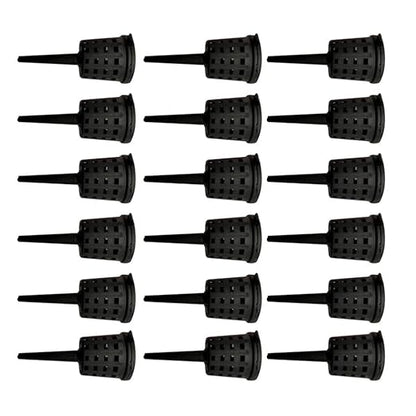 Happyyami 50pcs Bonsai Fertiliser Baskets Plastic Fertilizer Box Fertilizer Basket with Cover Plant Grow Fertiliser Container Box for Bonsai Orchid Flower Garden Tool