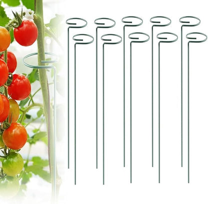 10 PCS Tomato Twist Stake, 2025 Premium Tomato Stakes and Supports, Metal Plant Support Garden Stakes, Spiral Plant Support for Potted Plants Tomato, Climbing Plant Stakes Tower Plant Supports