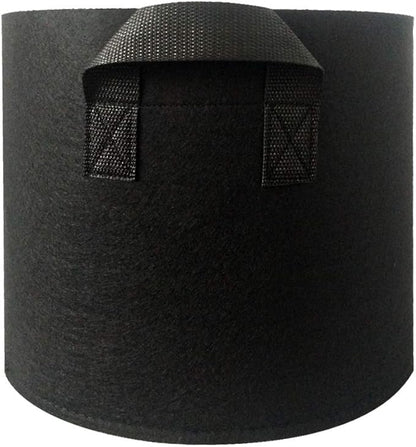 jecengs 6-Pack 5 Gallon Non-Woven Thickened Plant Grow Bag, High-Intensity Transplanting Seedling Pot with Handle Black