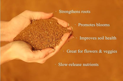 Bone Meal Fertilizer 16 Pounds for Organic Gardening and Soil Enrichment - Premium Natural Plant Nutrient for Strong Root Development and Enhanced Growth - Lancaster Agriculture Products