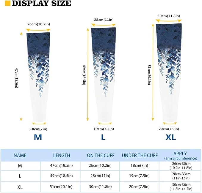 Binienty Unisex Arm Sleeves for Driving, Golf, Cycling, Sports, UV Protector Cooling Arm Sleeves Cover