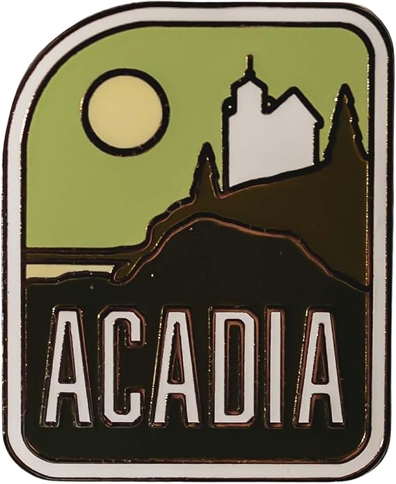 Vagabond Heart Acadia National Park Enamel Pin - Acadia Souvenir - Acadia Pin