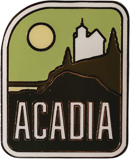 Vagabond Heart Acadia National Park Enamel Pin - Acadia Souvenir - Acadia Pin