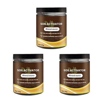 Soil Activated, 2025 Organic Soil Activator & Plant Fertilizer for Raised Garden Beds, Dirt Health Booster, Liquid Fertilizer for Indoor & Outdoor Plants for Raised Garden Beds, Potting Mix (3PC)