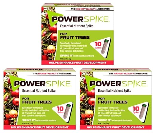 for Fruit Trees. Essential Nutrient Spike formulated to Feed All Types of Fruit Trees (Apple, Peach, Orange, Lemon, Lime, etc.) and Address Common Deficiencies (30 Spikes - 9.6 Lbs)