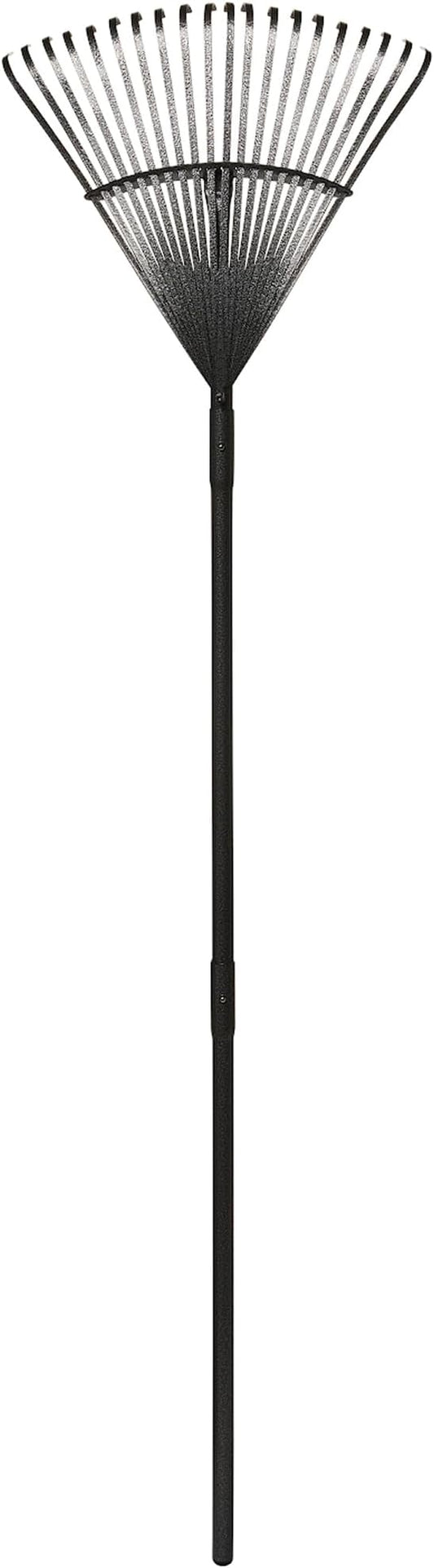 Yard Butler World’s Greatest Rake 18" Wide Leaf Rake, ILT-20 Garden Rake for Lawncare - Convenient Garden Cleaning Accessory - Lightweight Wooden Handle - Steel Tines - Easy to Maneuver