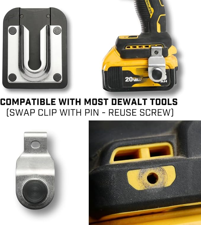 PinPal Pro | Universal Tool Holster - Gravity Locking Clip-On Tool Belt Holder for Drills, Impacts, and Other Tools