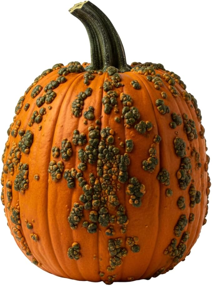 Scarface Pumpkin Seeds for Planting (10 Seeds) – Unique Warted Variety with Green and Orange Skin – Easy to Grow Heirloom Pumpkin for Fall Gardens, Halloween & Harvest Displays