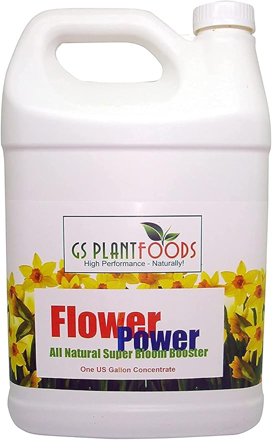 Flower Fertilizer - All Natural Super Bloom Booster (1 Gallon) - Plant Food Suitable for All Flower Types - Bloom Fertilizer for Outdoor Flowers