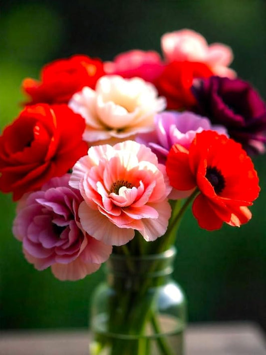 Seeds Double Poppy Mix 1000+ Seeds to Grow Multicolor Double Bloom Poppies