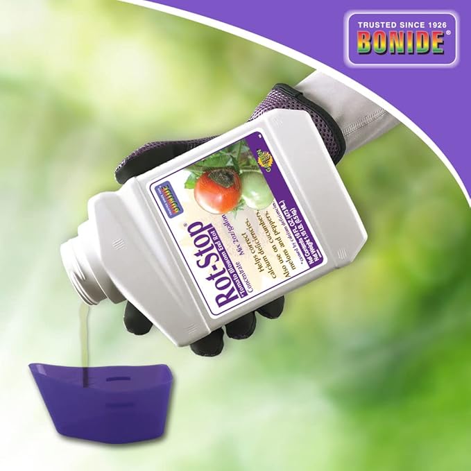 Bonide Rot-Stop Tomato Blossom End Rot, 16 oz Concentrated Liquid Garden Fertilizer for Calcium Deficiency Indoors & Outdoors