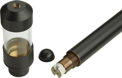 VOLT Flat Hat 12V Black Brass Path Light (7" Shade, 24" Tall) with 3W 2700K Warm White G4 LED Bulb for Low Voltage Landscape Lighting on Outdoor Pathway, Walkway, Garden, Driveway or Patio