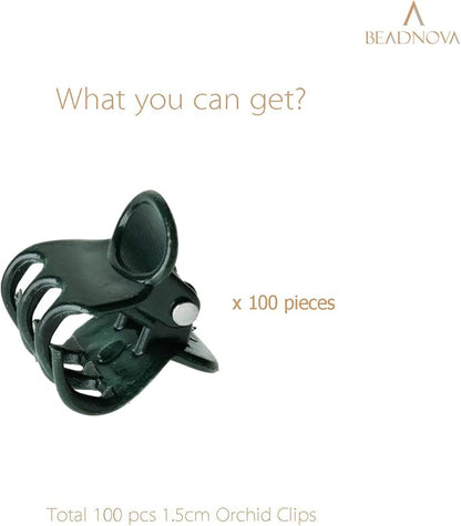 BEADNOVA Plant Clips 100Pcs Orchid Clips Orchid Support Clips Vine Clips Plant Clips for Support Flower Orchid Vine (100PCS)