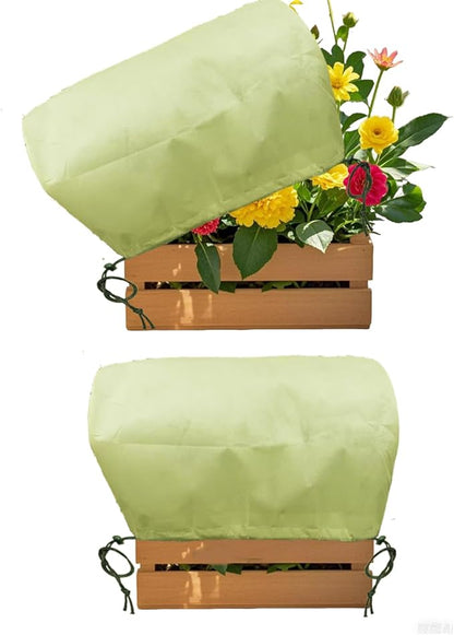 EJW Plant Covers, Freeze Protection for Plants,3 Pack 23.8"*11.8"*11.8" Frost Cloth for Plants，Plant Protectors for Winter，Frost Blankets for Plants， Used for Flower pots, Flower Boxes, Small Plants
