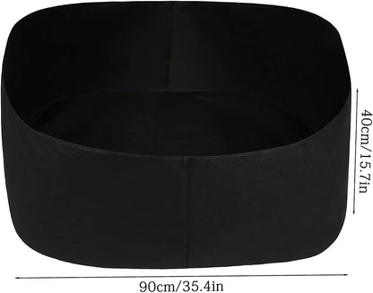 Firlar Fabric Raised Garden Bed, Fabric Raised Planting Bed Grow Bag, Fabric Pots Planting Pots for Herb Plants Flowers Vegetables, Black (35.4x35.4 Inch)