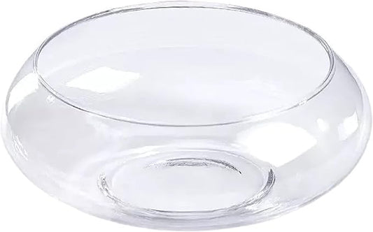 1 PCS Large Lotus Bowl Planter Round Lotus Bowl Glass Lotus Flower Bowl Lotus Bowls for Planting in Water Indoors Applicable to Bonsai Bowl Lotus Flower Hydroponic Plant Home Decor (9.8IN)