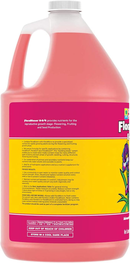 General Hydroponics 718015 FloraBloom, 1 Gallon, Magenta