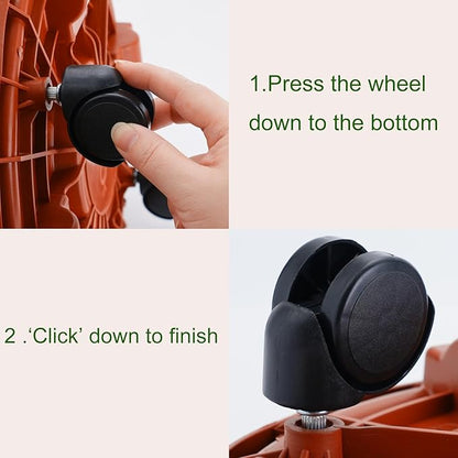 13” Plant Caddy with Wheels Round Rolling Plant Stand for Indoor and Outdoor Use, 200lbs Heavy Duty Rolling Dolly for Patio, Lawn & Garden