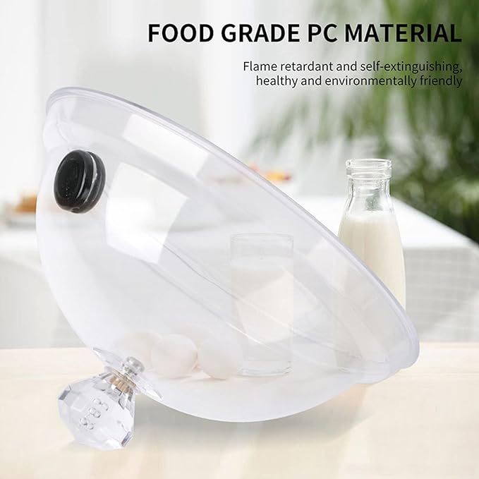 Smoke Infuser Cover, Smoke Infuser Hood, Home Smoking Dome Cover Kitchen Cooking Smoke Acrylic Hood Smoke Infuser Cloche Lid for Smoker Sprayer Plates Bowls