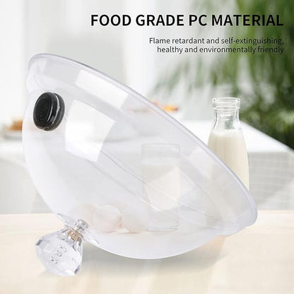 Smoke Infuser Cover, Smoke Infuser Hood, Home Smoking Dome Cover Kitchen Cooking Smoke Acrylic Hood Smoke Infuser Cloche Lid for Smoker Sprayer Plates Bowls