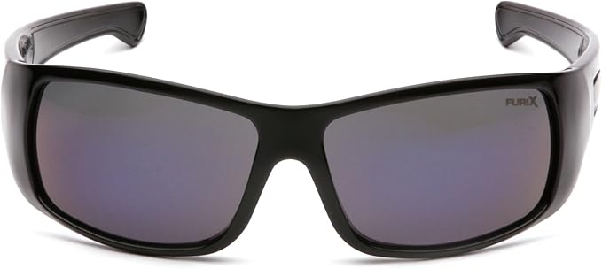 Pyramex Furix Safety Glasses Black Frame Clear Anti-Fog Lens