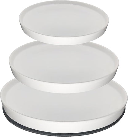 Ceramic Plant Saucer Pot Tray 6、8、10 Inch White, Planter Saucers for Indoors Outdoor, Durable Sturdy Flower Drainage drip Water Tray for Glazed Pots Base