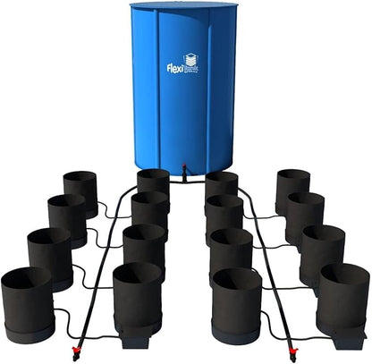 Happy Hydro AutoPot XL Fabric Pot Systems, 1-100 Pots (3gal, 16 Pot with Reservoir)