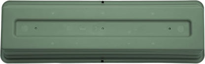 Bloem Dura Cotta 30" Basil Resin Rectangle Window Box Planter with Saucer Tray for Indoor and Outdoor Gardening
