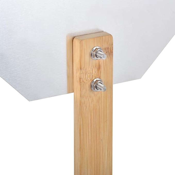 Kichwit Yard Stake for Sign, 27.5"/2.3ft Long Bamboo Stake for Yard Sign, Hardware Included