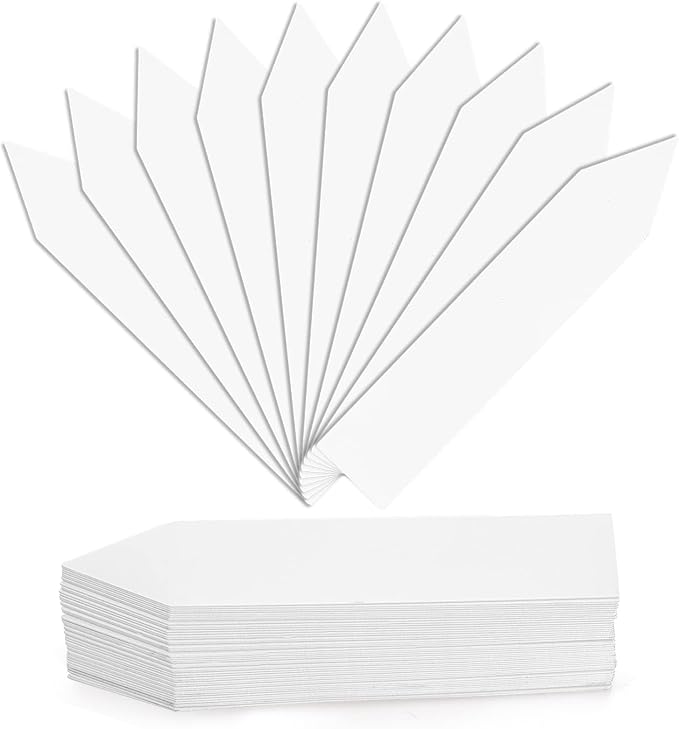 Foraineam 1000 Pcs 4 Inches Plant Labels Plastic Plant Tags Nursery Garden Labels Pot Marker Garden Stake Tags
