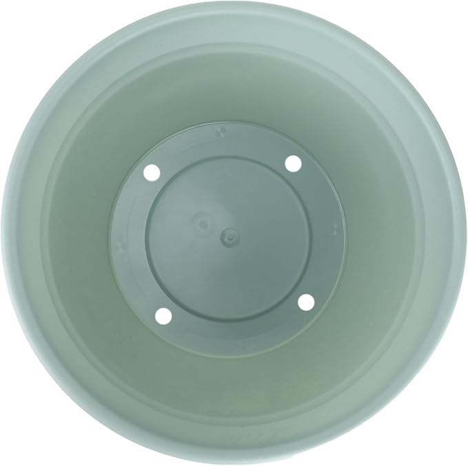 The HC Companies Mojave Garden Bowl Planter for Flowers - Shallow Planter with Drainage - Round Succulent Planter Pot for Indoors and Outdoors (12" Sage Green, Pack of 2)