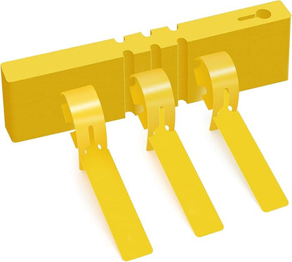 200 Pcs Plant Labels Tags, Plastic Markers Tree Tags for Outdoor, Waterproof Warp Around Hanging Name Tags for Nursery Garden (Yellow)