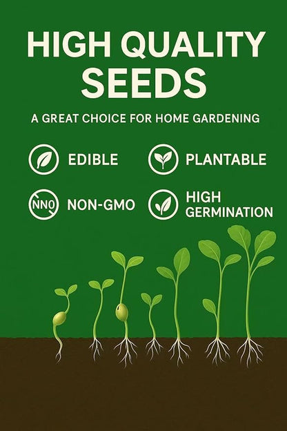 7000+ Green Purslane Seeds – 1 oz Non-GMO Heirloom Vegetable Seeds for Planting – Fast-Growing, High-Yield, Organic Garden Seeds for Outdoor Planting